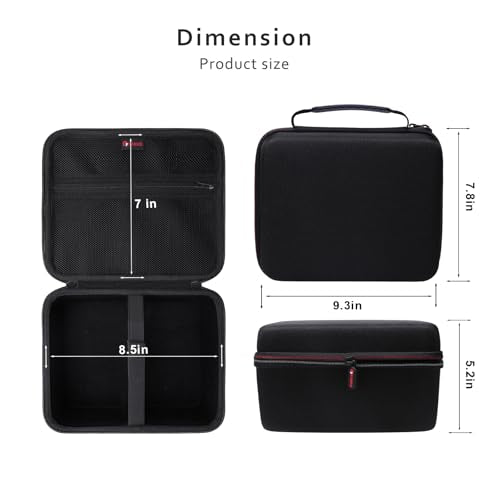 Hard Case For Liene M100 M110 M200 4X6'' / Hprt 4X6'' Photo Printer/Hprt Cp4100 / Yoton/Idprt Instant Picture Printer,Black (Case Only)