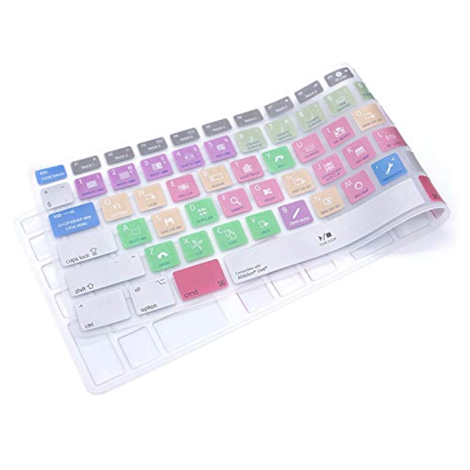 Ultra Thin Shortcuts Extended Silicone Keyboard Protective Cover Skin For Mac