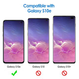 JETech Slim Fit Case for Samsung Galaxy S10e, Thin Phone Cover with Shock-Absorption and Carbon Fiber Design (Black)
