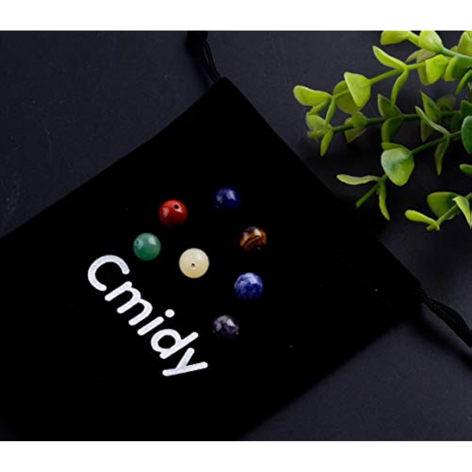 100pcs 8mm 7 Chakra Natural Stone Beads for DIY Bracelets & Jewelry