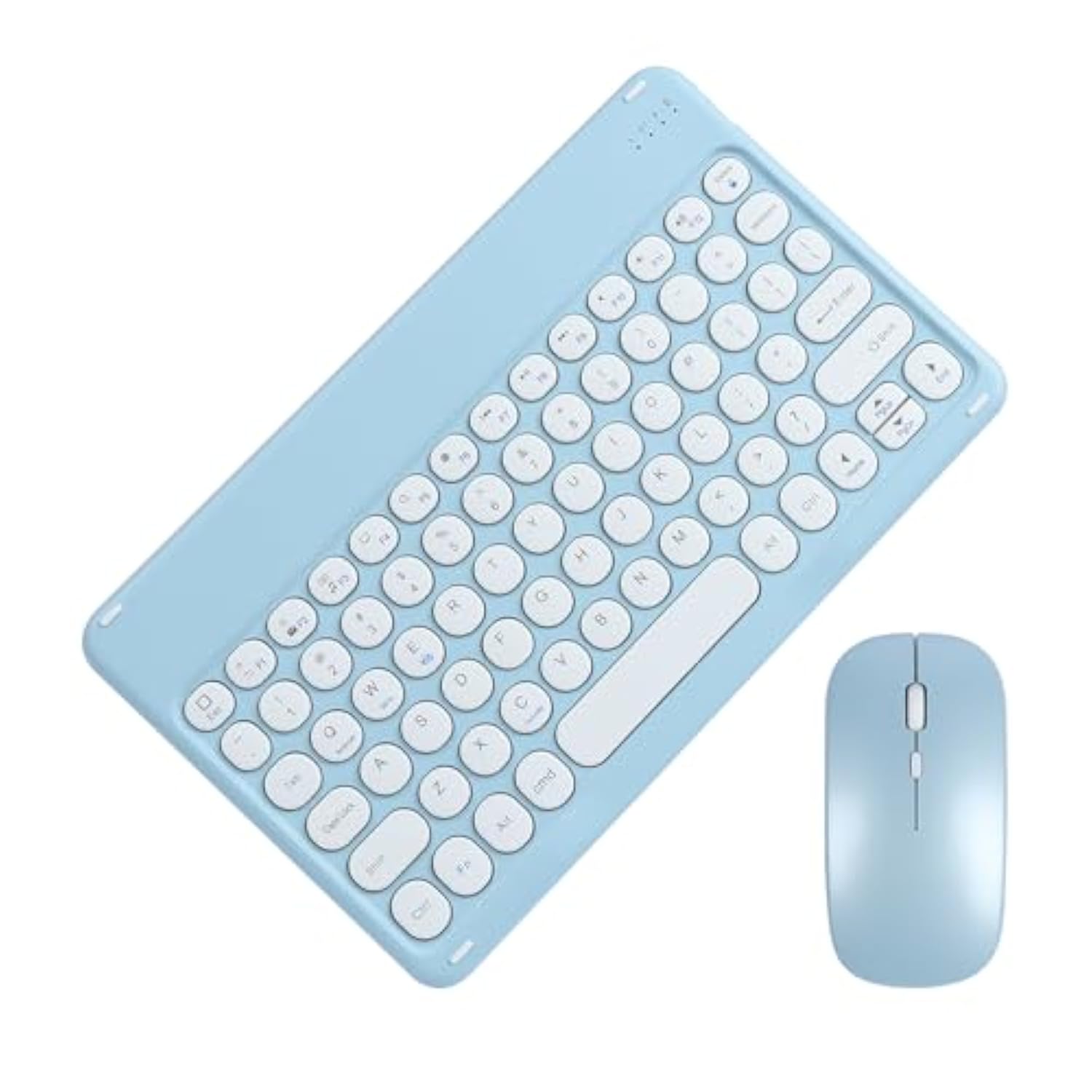 Bluetooth Keyboard And Mouse Combo For Ipad - 9.72" Rechargeable Wireless Keyboard & Mouse, Type-C Charging, Perfect For On-The-Go Professionals(Blue)