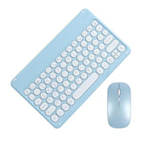 Bluetooth Keyboard And Mouse Combo For Ipad - 9.72" Rechargeable Wireless Keyboard & Mouse, Type-C Charging, Perfect For On-The-Go Professionals(Blue)