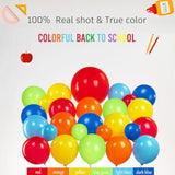 Back To School Balloon Garland Arch Kit Rainbow Balloons With School Theme Mylar Foil Balloons For Back To School Decoration First Day Of School Party Supplies Classroom Decoration