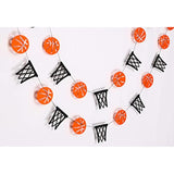 Basketball And Hoop Garland Decorations – Sports-Themed Banner For Game Day Parties, Team Celebrations, Tournaments, Sports Bars, Athlete Events, Or Basketball-Themed Room And Event Décor