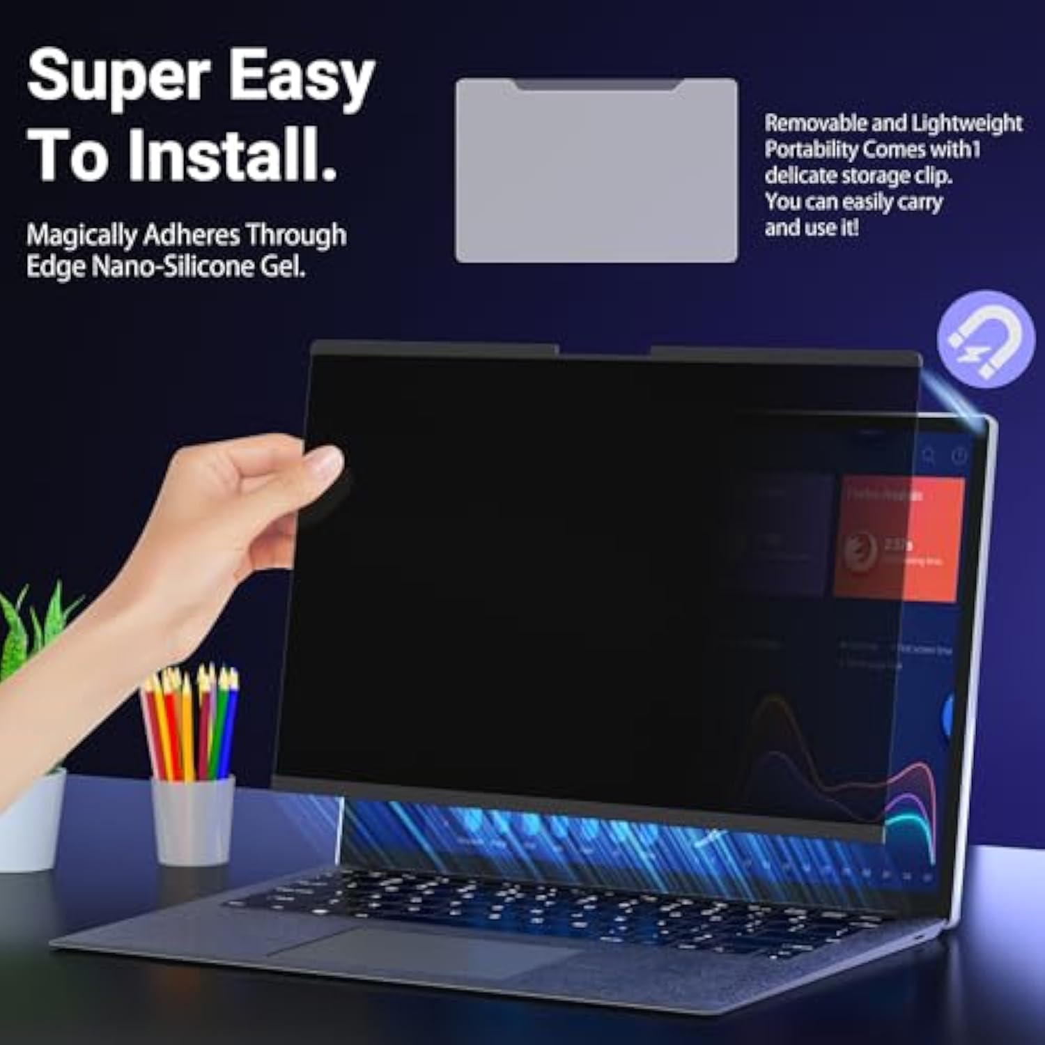 Anti Blue Light and Anti Glare Filter Screen Protector for 15.6" Display 16:9