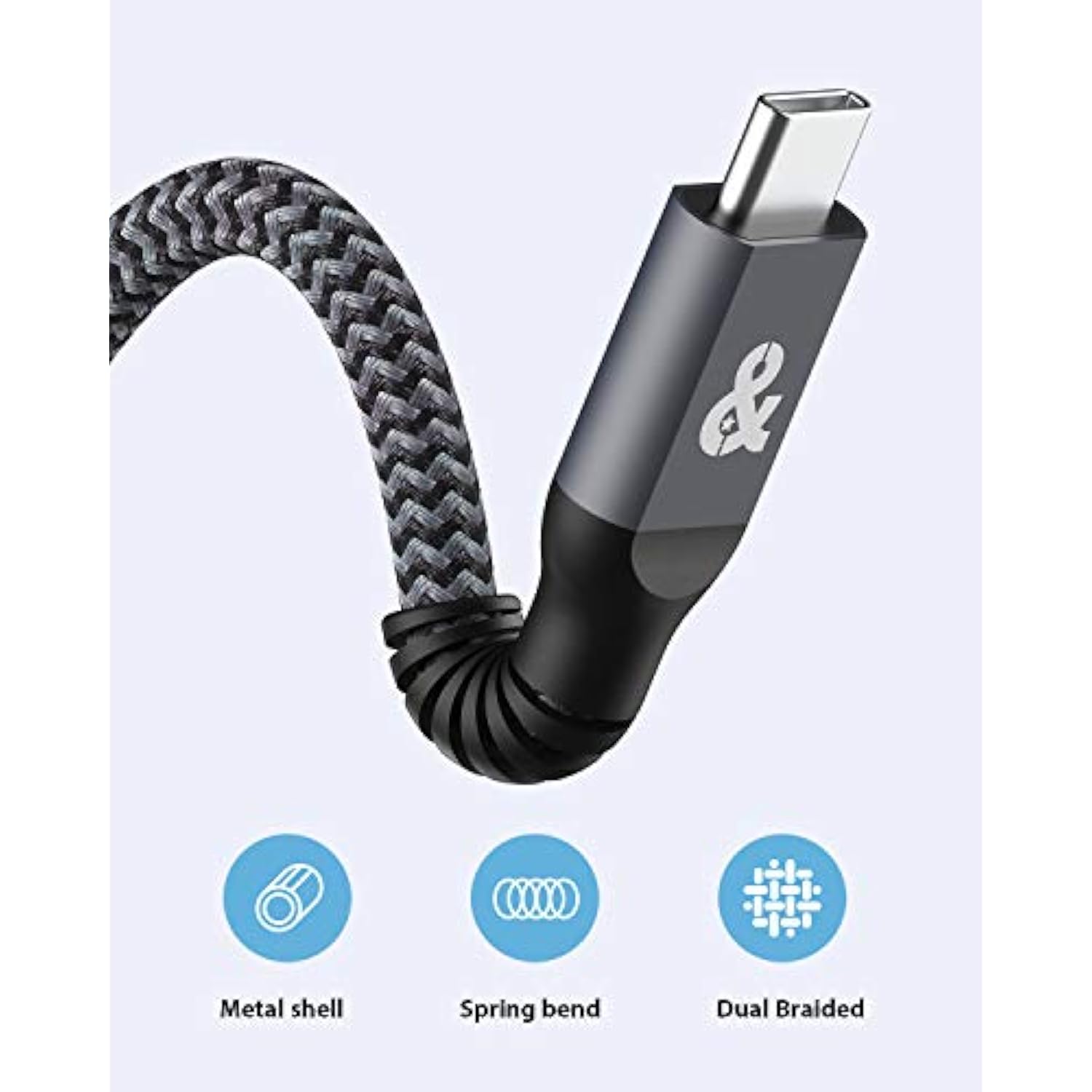 Usb C To Usb C 3.1 Gen 2 Cable (100W 5A 20Gbps-3.3Ft) Usb C Video Cable, Type C Fast Charging Compatible With Iphone 16 Macbook Air Pro M1 Pro Max, 4K 60Hz 2K 165/144/120Hz Display Monitor