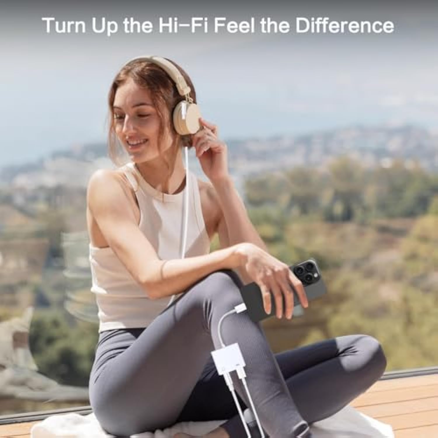 [Apple Mfi Certified] 2-In-1 Charging & Audio Adapter For Iphone, Lightning To 3.5Mm Headphone Jack Dongle Splitter, Supports Hi-Res Lossless Sound, Compatible With Iphone 14/13/12/11/Xs/Xr/8/7 2Pack