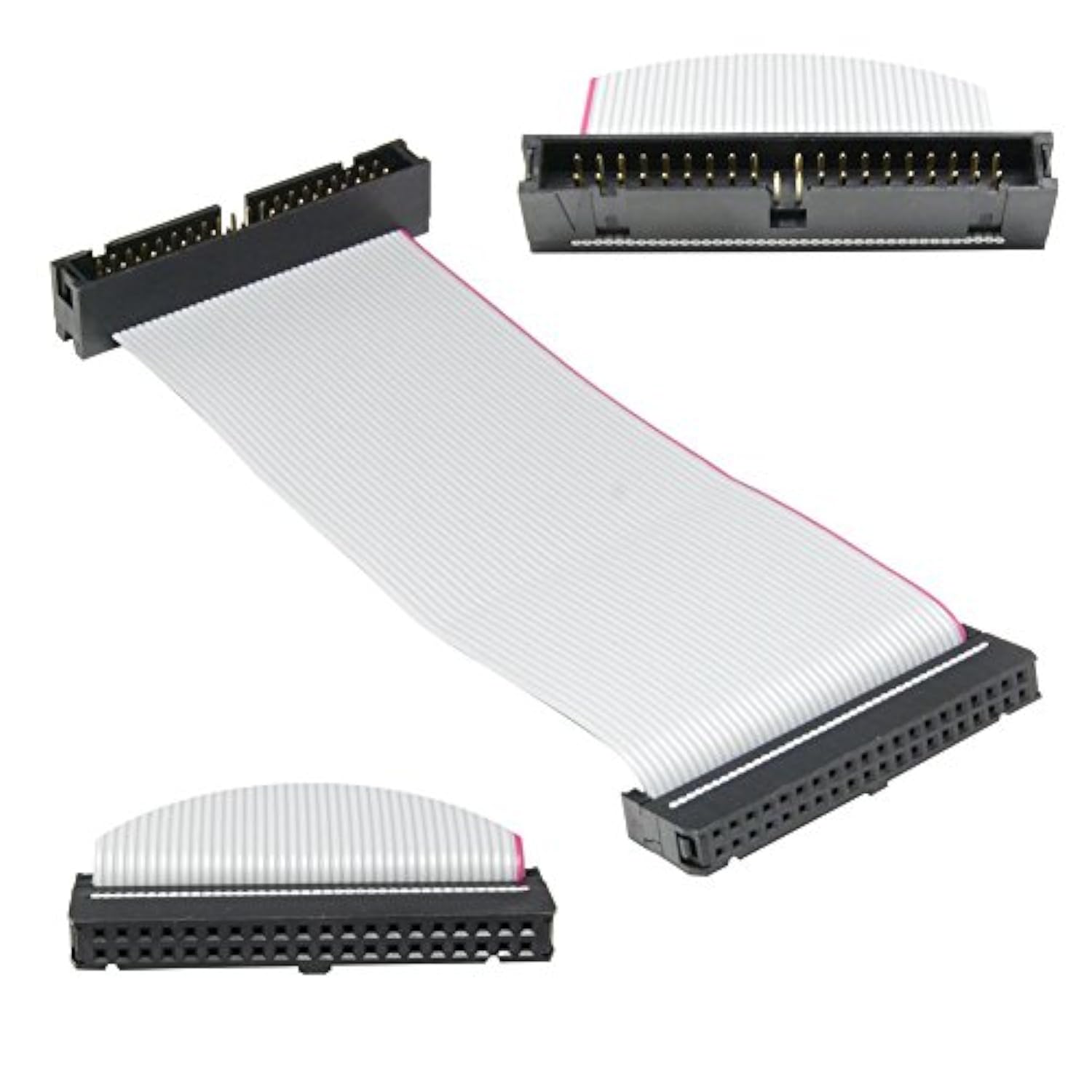 RIITOP IDE Extension Cable Male to Female 40PIN IDE Ribbon Cord for 3.5inch PA