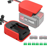 2 Pack For Bauer 20V Max Battery Power Wheel Adapter?Power Wheels Battery Converter Kit With Fuses & Wire Terminals, 14Awg Wire, Power Connector For Diy Rc Car Toys, Robotics,Rc Truck
