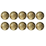 40Pcs Metal Gold Blazer Button Set, Vintage Brass Buttons For Blazer,