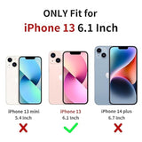 For Iphone 13 Case, Floral Rose Cute Phone Case For Women Girls Aesthetic Pattern Print Slim Tpu Bumper Shockproof Protective Cover For Iphone 13 6.1 Inch, Black