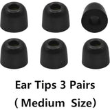 Memory Foam Ear Tips Noise Canceling Foam Eartips Ear Cap Replacement Ear Tip Compatible With Kz Zs10 Pro, Medium Size 3 Pairs,Black 515 M
