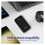 65W Flat Usb C Wall Charger,Folding Travel Dual Port Usb Wall Charger, For Laptops, Tablets, Phones, Black (Black-New)