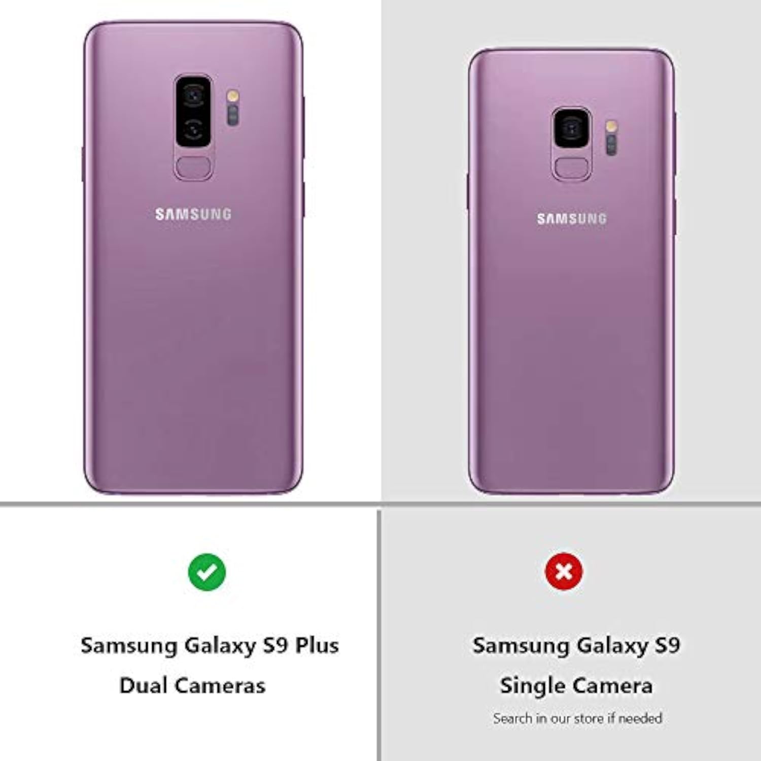 Clear Protective Case for Samsung Galaxy S9 Plus and S9+, Shockproof Bumper with Airbag Corners, Hybrid Design Hard PC Back and Flexible TPU Frame