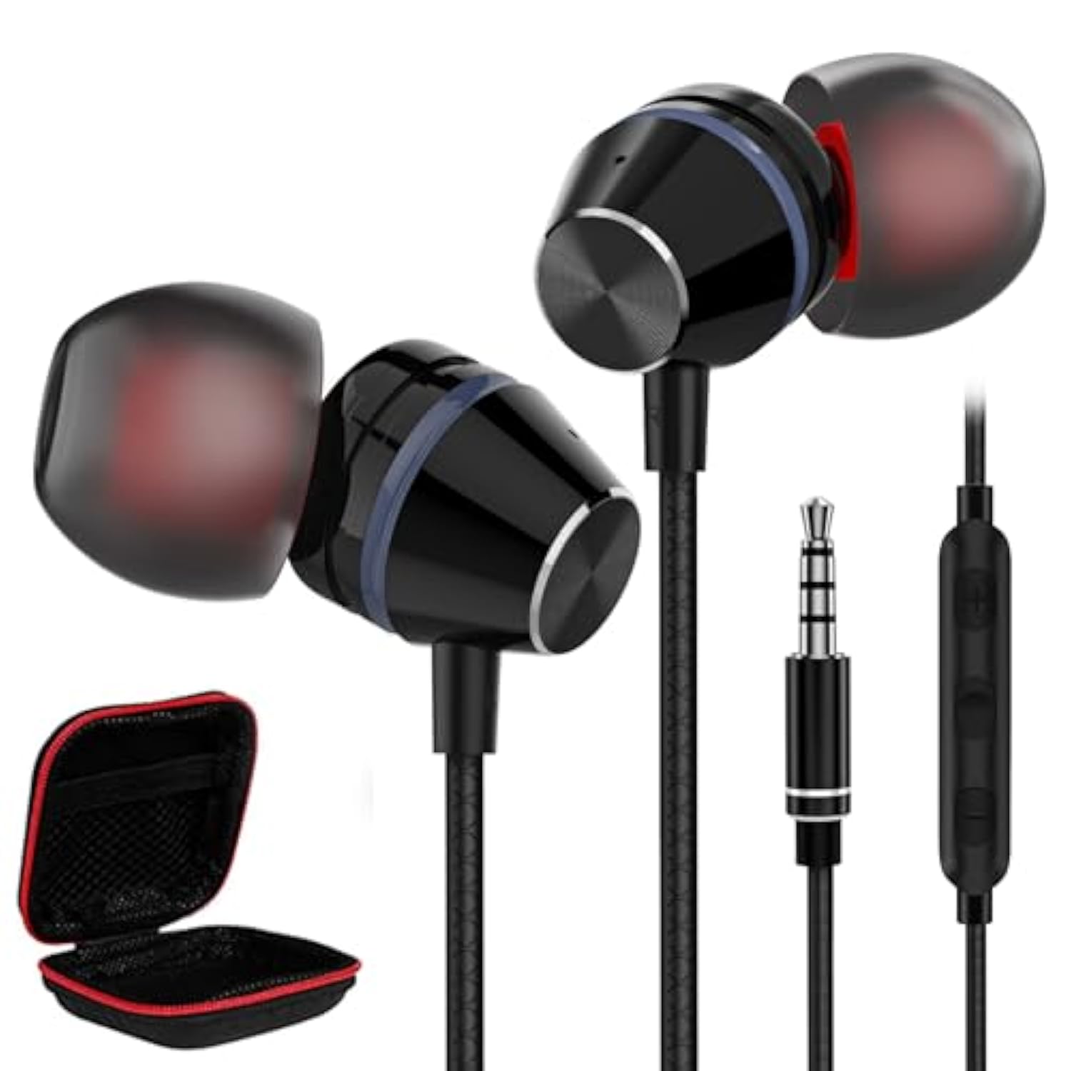 3.5Mm Headphones Magnetic Wired Earbuds For Google Pixel 5A 4A 3A For Iphone 6