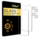 4-Pack Screen & Camera Lens Protector for iPhone 13 [6.1"], 9H Hardness Tempered Glass