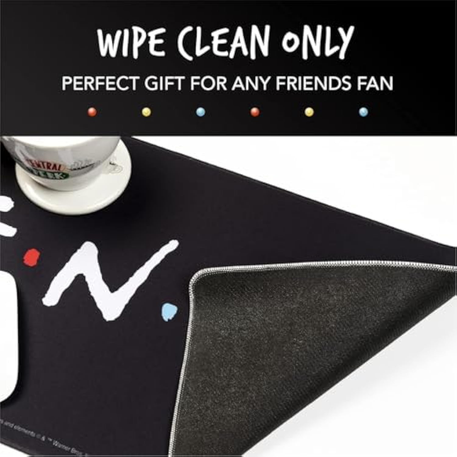 Computer Desk Mat For Teens And Adults - Bundle With 12" X 31" Tv Show Logo Computer Mousepad Plus Bookmark | Tv Sitcom Desk Office Supplies