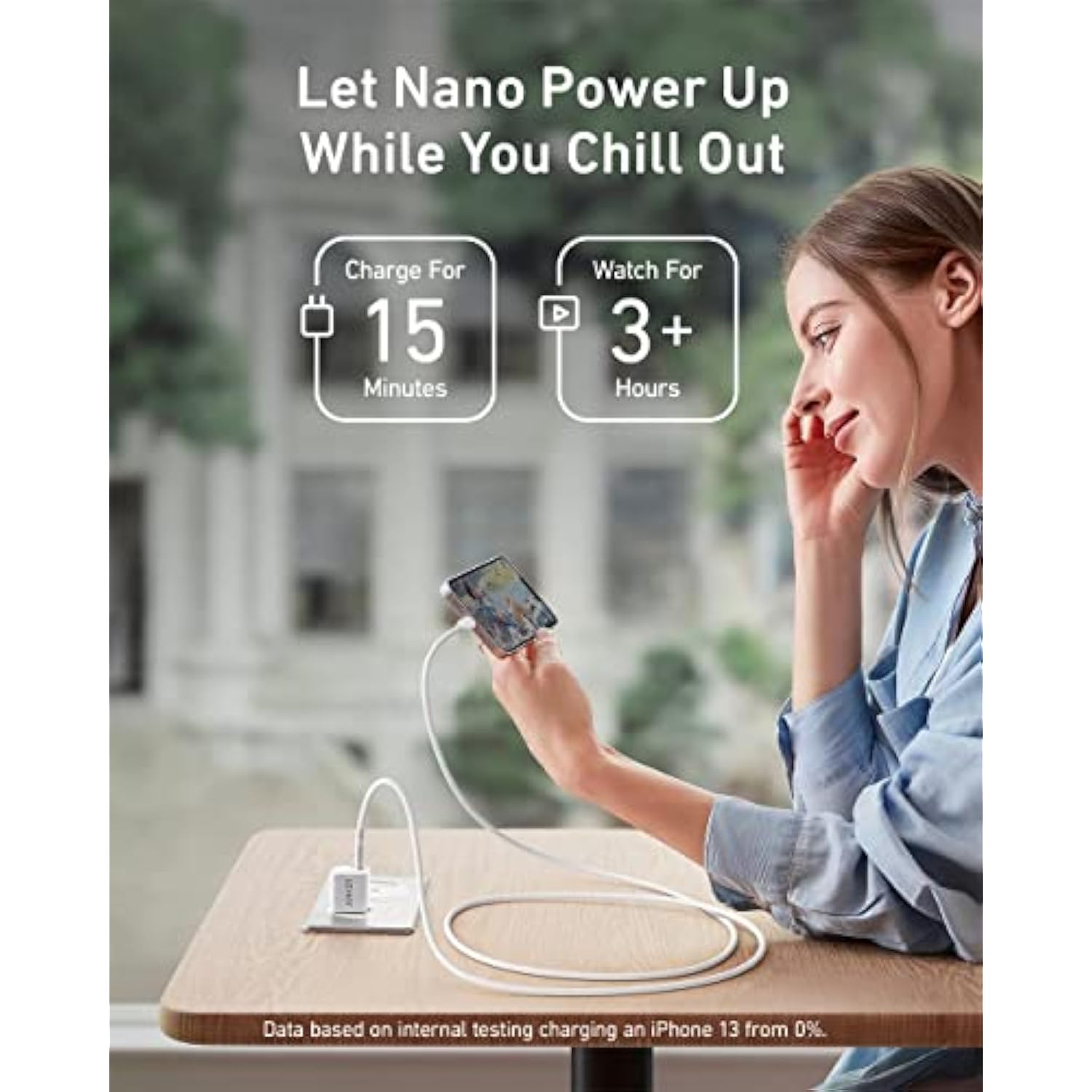 Anker USB C Charger Block 20W, 511 Charger ( Nano ), PIQ 3.0 Durable Compact Fast Charger with 6feet USB C to Lightning Cable (MFi Certified) for 14/14 Plus/14 Pro/14 Pro Max/13/iPad Pro and More