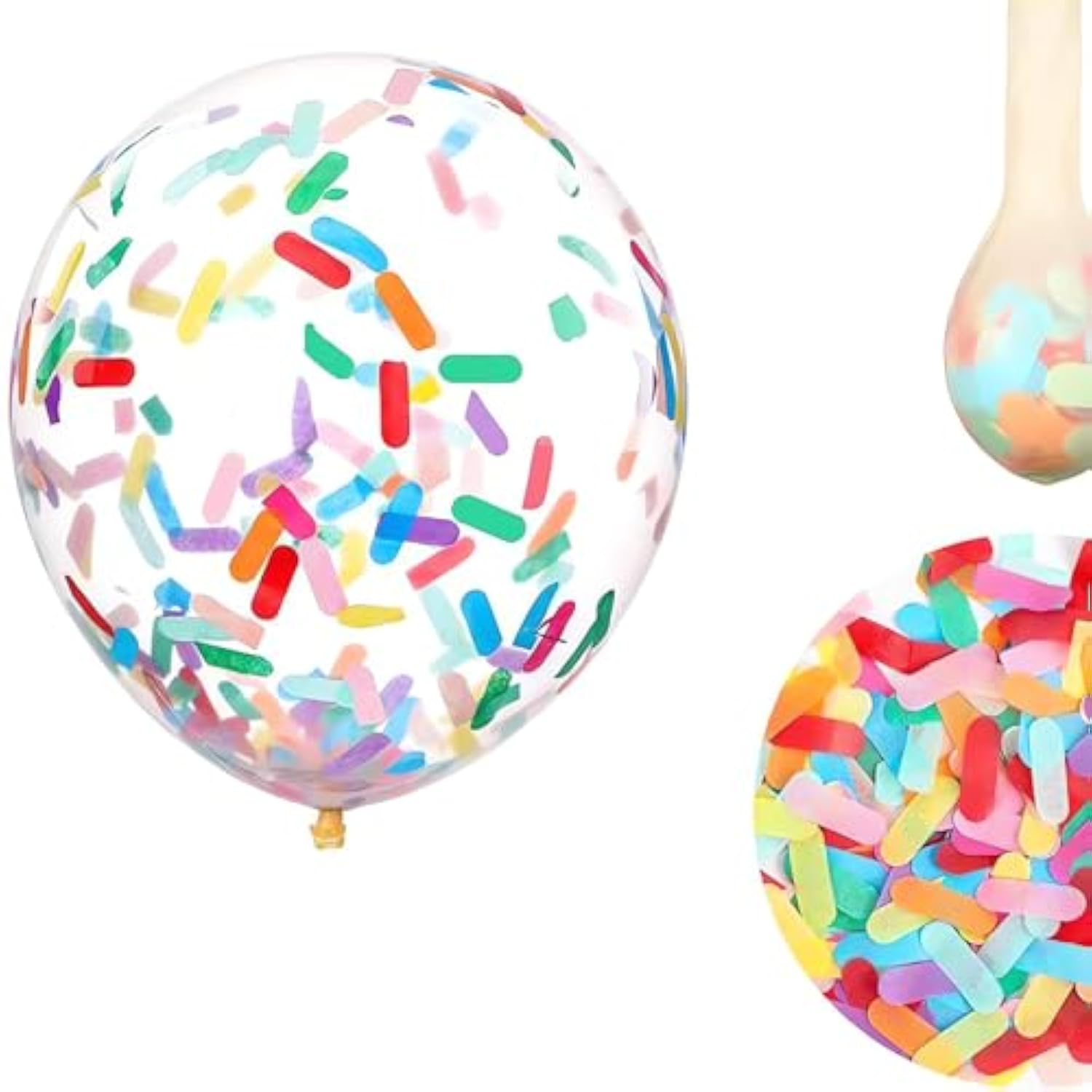 25-Pack Confetti Balloons for Birthday, Baby Shower & Family Party Decorations
