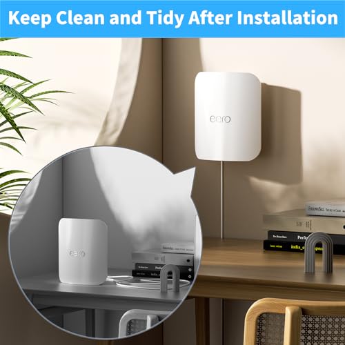 Eero Max 7 Wall Mount Bracket, Router Holder For Eero Max 7 Tri-Band Mesh Wifi System, Hidden Cable Management - Save Space(1 Pack)