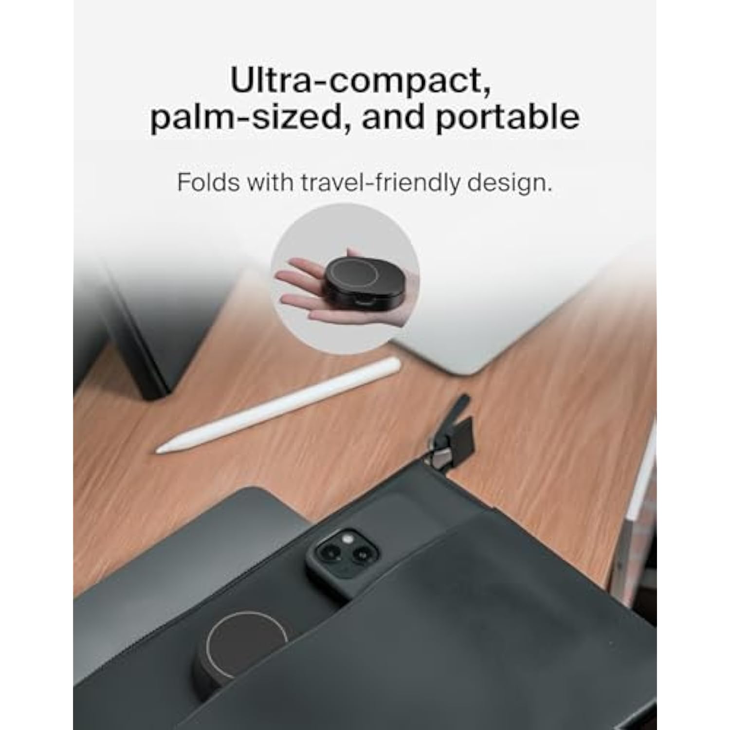 Belkin Convertible Magnetic Charging Stand 15W - MagSafe-Compatible Fast Qi2 Charger, iPhone Charger for Apple iPhone 16, 16 Plus, 16 Pro, 16 Pro Max, iPhone 15 & 14, Apple Airpods Pro, & More - Black