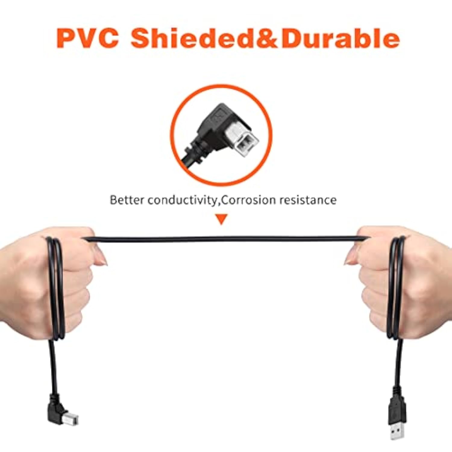 Usb Printer Cable 90 Degree Usb 2.0 A Male To B Male Printer Scanner Usb B Cab