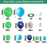 Balloon Garland Kit Blue And Green, Jungle Safari Balloon Garland Arch
