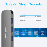 Usb Hub 4-Port Usb Hub For Laptop Usb 3.0, Usb 2.0 Multiple Usb Splitter Usb P