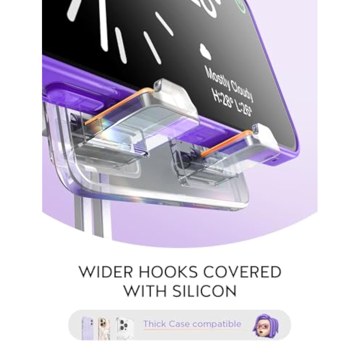 Cell Phone Stand For Desk, Phone Holder For Desk Iphone Stand, Cute Phone Office Accessories For Women - Cubicle Accessories, Acrylic Iphone Holder, Soporte Para Celular Suitable For 4-11''