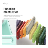 elago Premium Magnetic Silicone Case for iPhone 17 Pro - Durable Protection and Stand Function