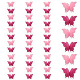 Yosawa 4 Pcs Large Paper Butterfly Banner Hanging Decorative, Curtain Hanging Paper Flower For Halloween Home Ceiling Decor Birthday Party Baby Shower Wedding Showcase Decoration?Zd/Pink?