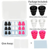 Replacement Triple Flange Earbuds Tips Silicone Buds Conical Ear Tips Earbuds Compatible With Most In Ear Headphones (E.G:Compatible With Sony Senso Powerbeats Jaybird Etc.)