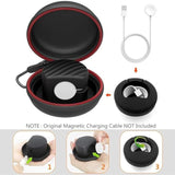 Travel Case For Apple Watch Charger, Portable Carrying Eva Charging Dock Holder For 38Mm 40Mm 41Mm Iwatch Series 11/Se3/10/9/8/Se2/7/Se/6/5/4/3/2/1, With Night Stand Mode, Black