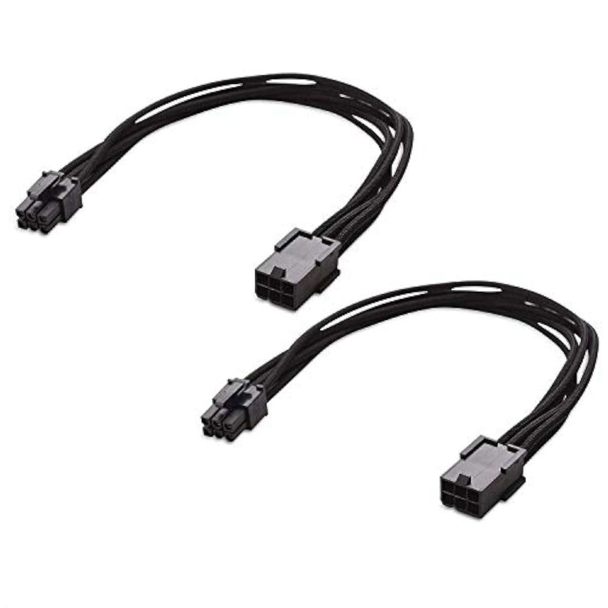 Cable Matters 2-Pack 6 Pin PCIe Extension Cable 10 Inches (PCIe to PCIe Power Extension)