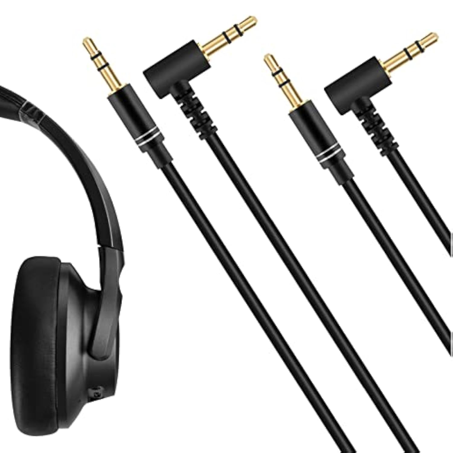 Audio Cable For Soundcore H30I, Life Q35/Q30/Q20 Series, Vortex, Q20I, Space Q45/One Headphones, 3.5Mm Trs Replacement Aux Cord (5Ft / 1.5 M)