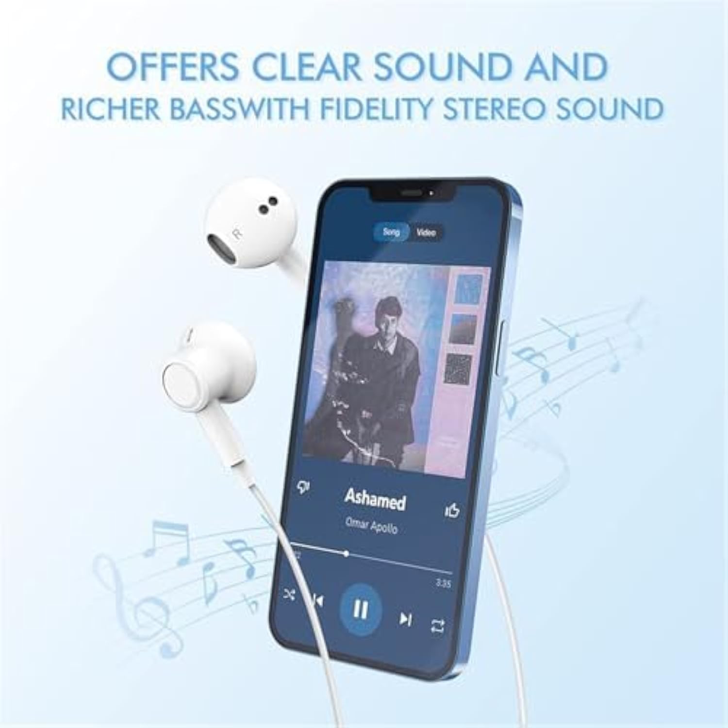 2 Pack Usb C Headphones For Iphone 15, Wired In-Ear Earphones Type C Earbuds With Mic & Volume Control Compatible With Iphone 16/15 Pro/Pro Max, Ipad Pro, Most Usb C Jack Device