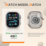 [2 Pack] Bumper Case For Apple Watch 49Mm, [No Screen Protector] Slim Soft Tpu Shockproof Case Cover Bumper Protector Accessories For Iwatch Ultra 3/Ultra 2/Ultra, 49Mm Gold+Gold