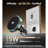 For Magsafe Car Mount Charger 2025 New [Qi2 Certified-15W], 360° Rotatation [Dash & Vent] Wireless Car Mount Charger, For Iphone 17 16 15 14 13 12 Series, For Magnetic Iphone Car Accessories