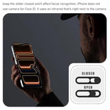 iPhone 17 Pro and 17 Pro Max Privacy Cover with Front Camera Protection, 2-Pack, Black