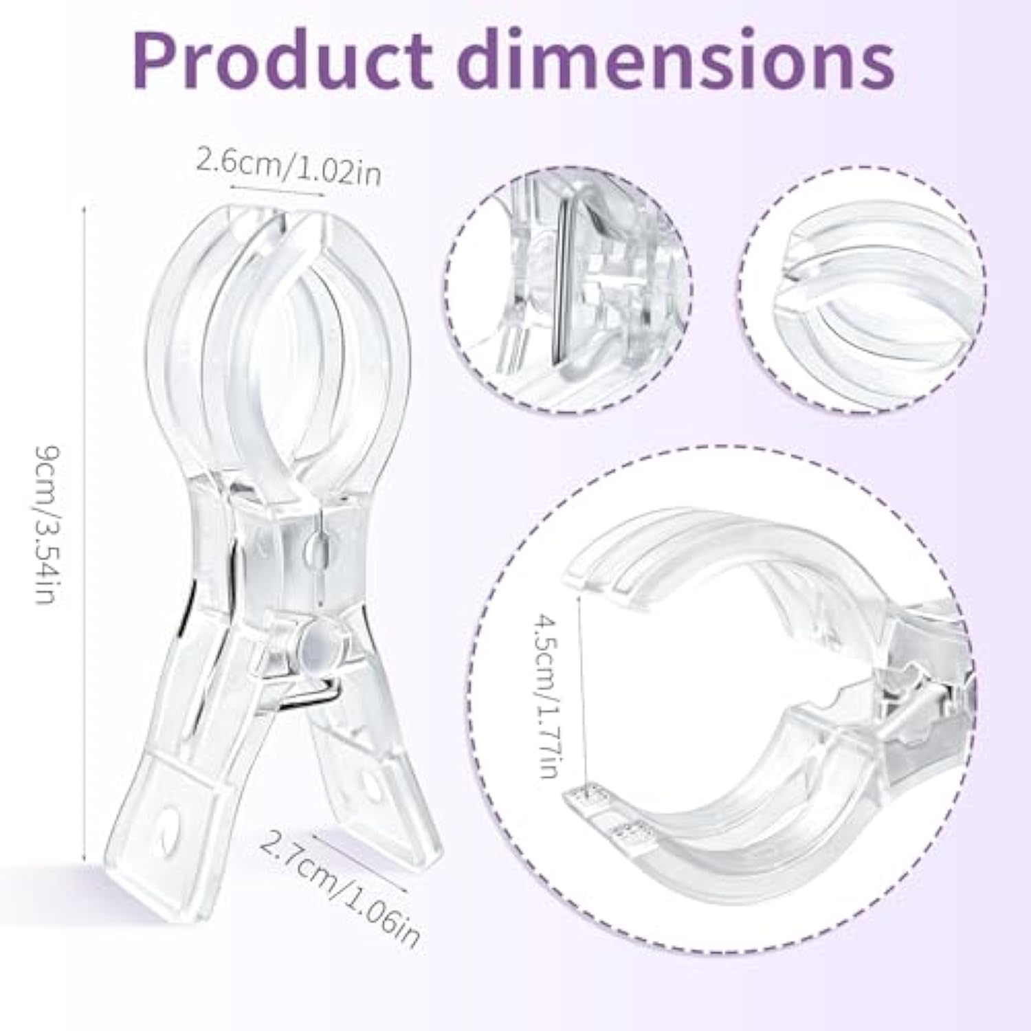 20Pcs Balloon Arch Clips,Plastic Spring Balloon Clips, Ideal For Party Balloon Arches