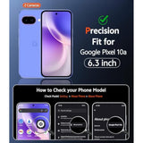 Clear Google Pixel 10a Phone Case with Built-in Screen Protector