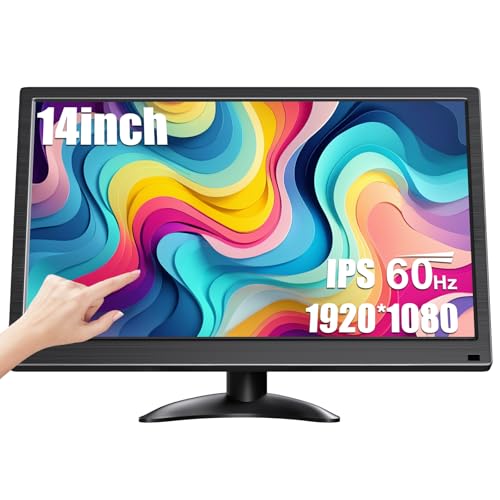 Touchscreen Monitor 14 Inch 1920X1080P Fhd Ips Touch Screen Hdmi/Usb Input Ports Compatible With Raspberry Pi, Switch,Desktops,Mobile,Ps4,Ps5, External Pc Monitors Toucshcreen