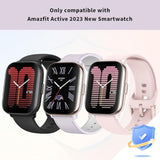 2-Pack For Amazfit Active Smartwatch Screen Protector Case, Hard Pc Bumper Built-In Tempered Glass Film Face Cover Replacement Accessories For Active Smart Watch