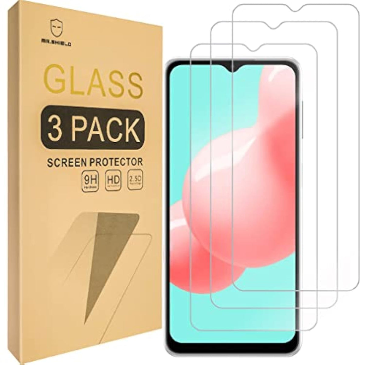 [3-Pack] Designed For Samsung Galaxy A32 (5G Version Only) [Tempered Glass] [Japan Glass With 9H Hardness] Screen Protector With Replacement