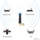 2-Pack Mini Gsm 3G 4G Lte Right Angle Sma Male Antenna, Compatible With Router Hunting Game Camera Network Card Ip Camera Video Security Camera Cellular Camera Vehicle Iot 4G Antenna
