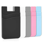 Phone Wallet, Card Holder For Back Of Phone Stick On Phone Cases Great Storage Compatible For Iphone/Android/Samsung Galaxy Pack Of 5