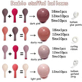 Dusty Pink Balloon Arch Kit: Double Stuffed Mauve Blush Garland