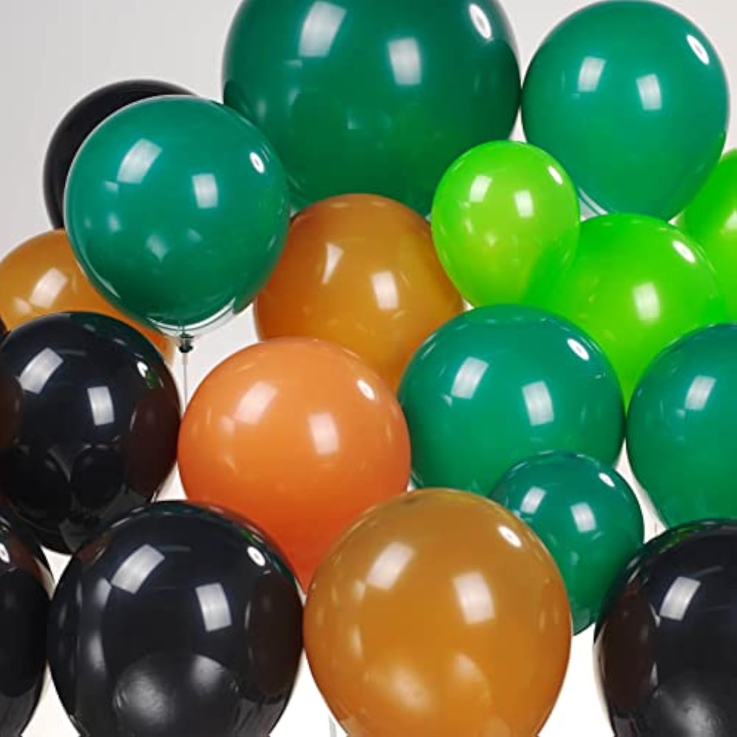 135pcs Green Black Brown Gamer Balloon Garland Kit for Video Game Party