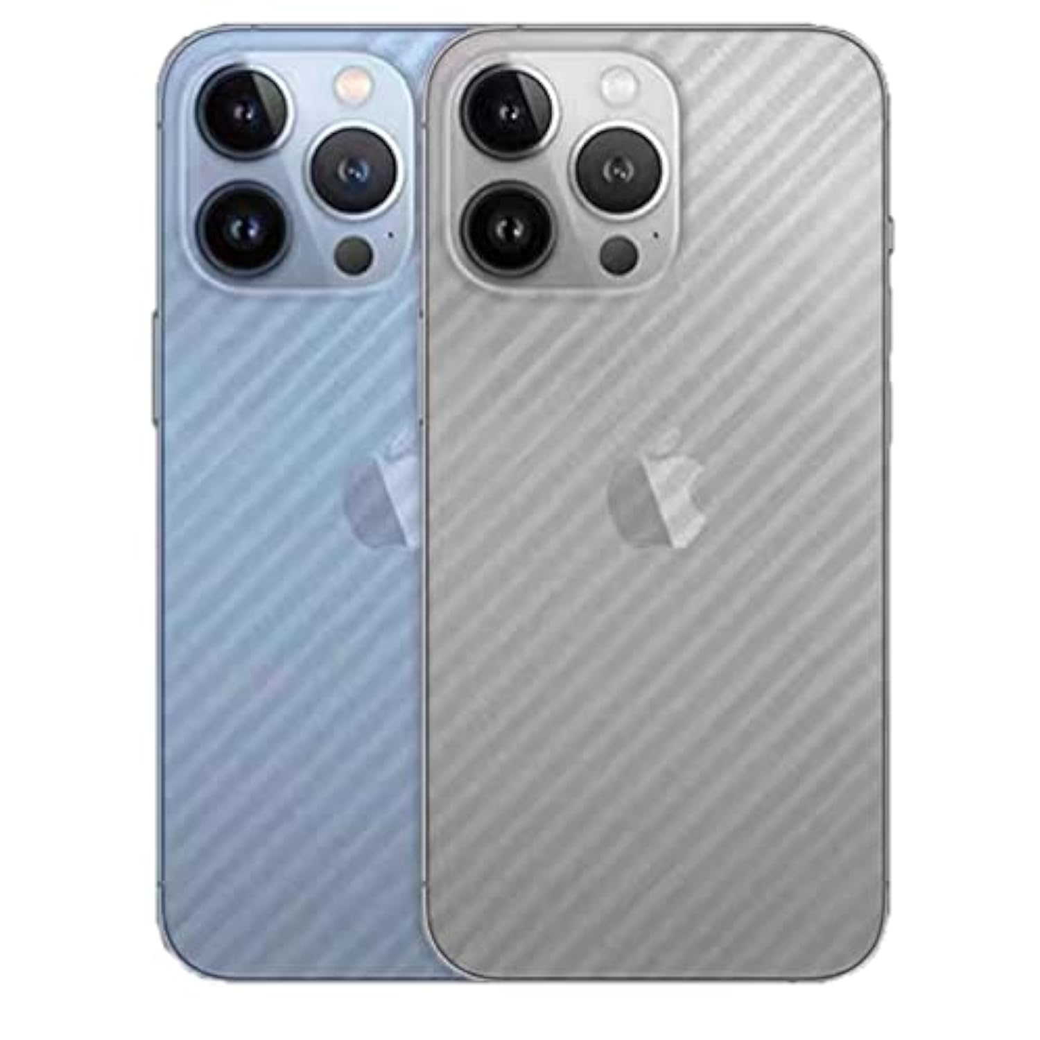 For Iphone 13 Pro Max Back Screen Protector 3D Carbon Fiber Ultra Thin Protective Film-2 Packs-Transparent