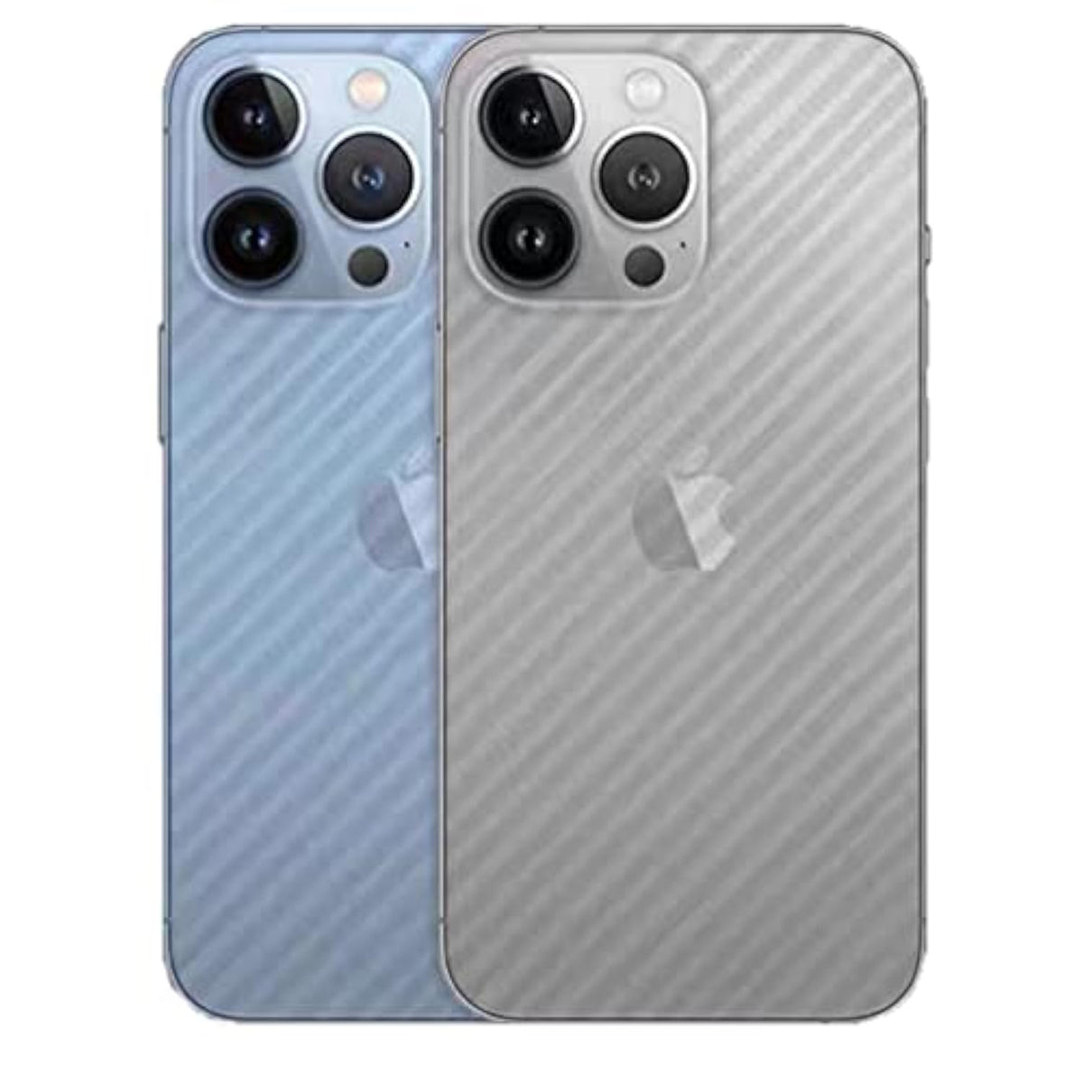 For Iphone 13 Pro Max Back Screen Protector 3D Carbon Fiber Ultra Thin Protective Film-2 Packs-Transparent